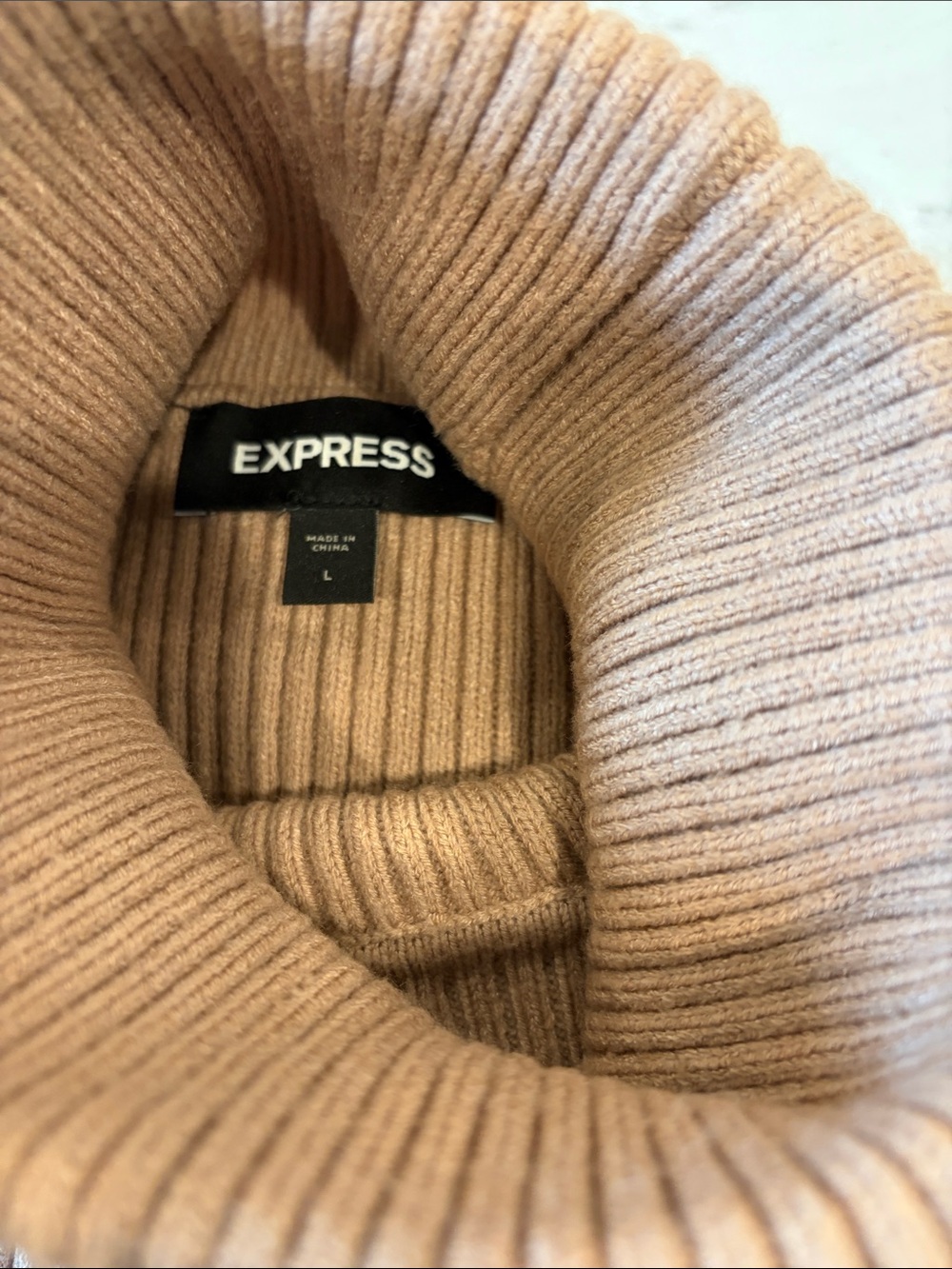 Express Turtleneck Ribbed Sweater - Picture 2 of 3